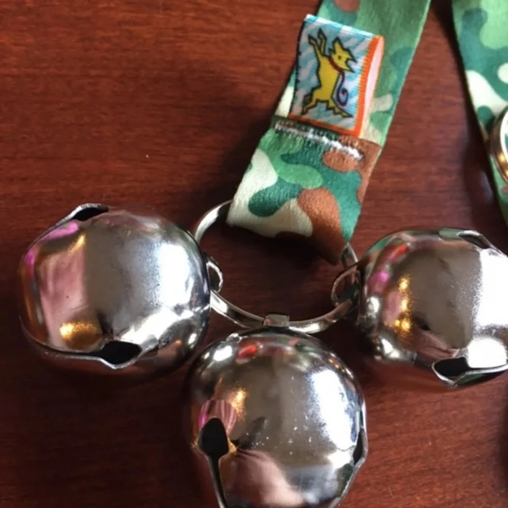 Camouflage Print Puppy Potty Training Bells